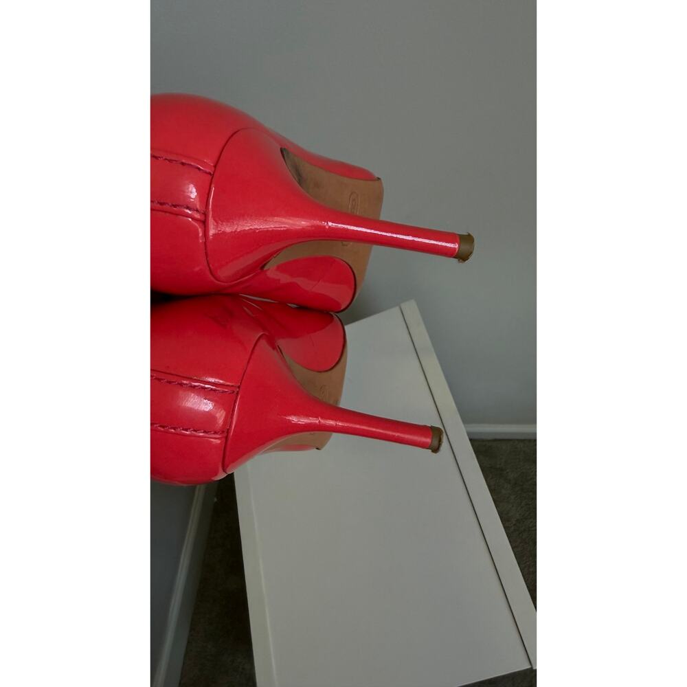 Coach Coral Patent Leather Pumps Women’s Size 7.5B Stiletto Heels Classic - Picture 7 of 16